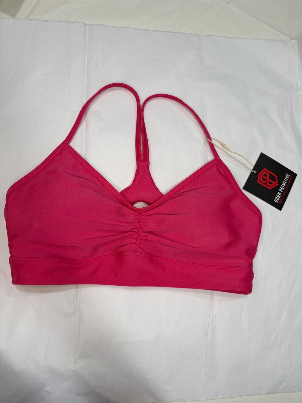 NWT Born Primitive pink bikini top